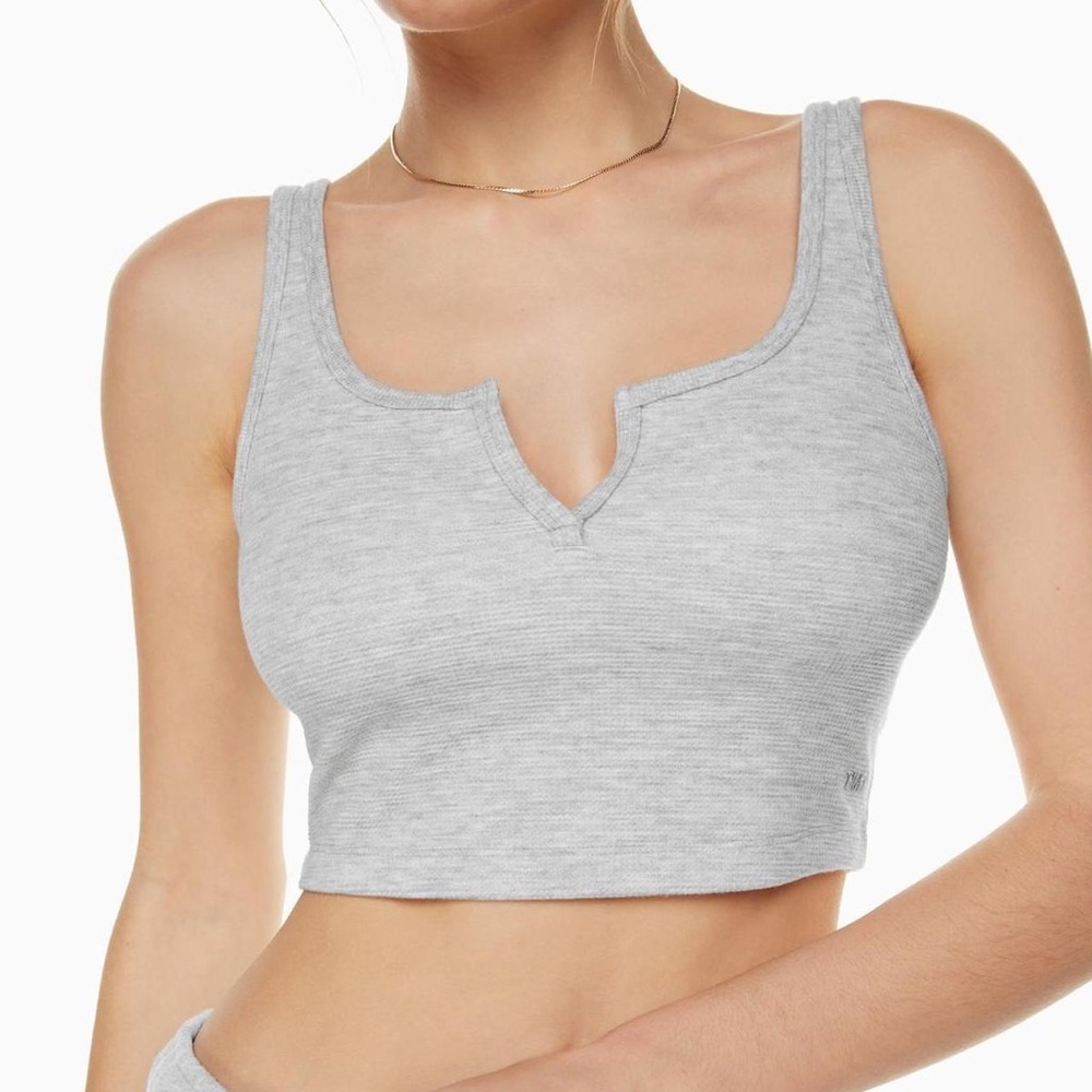 TNA Waffle Crop Tank Top